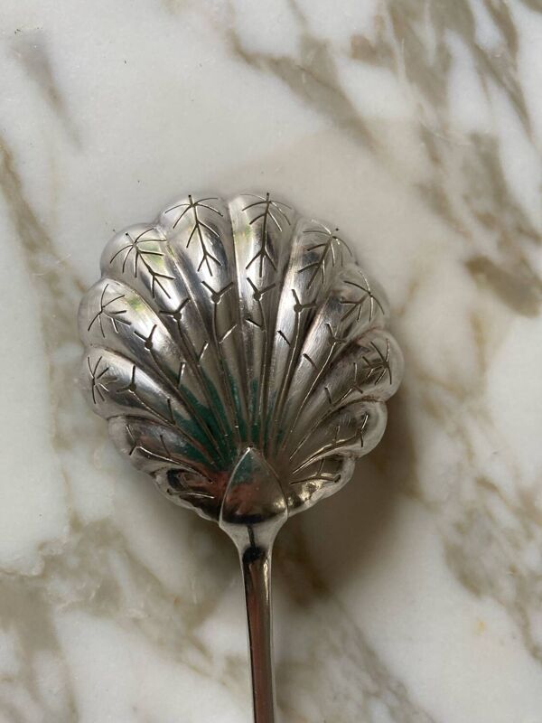 Cuillères saupoudreuse et fraises Ercuis anciennes