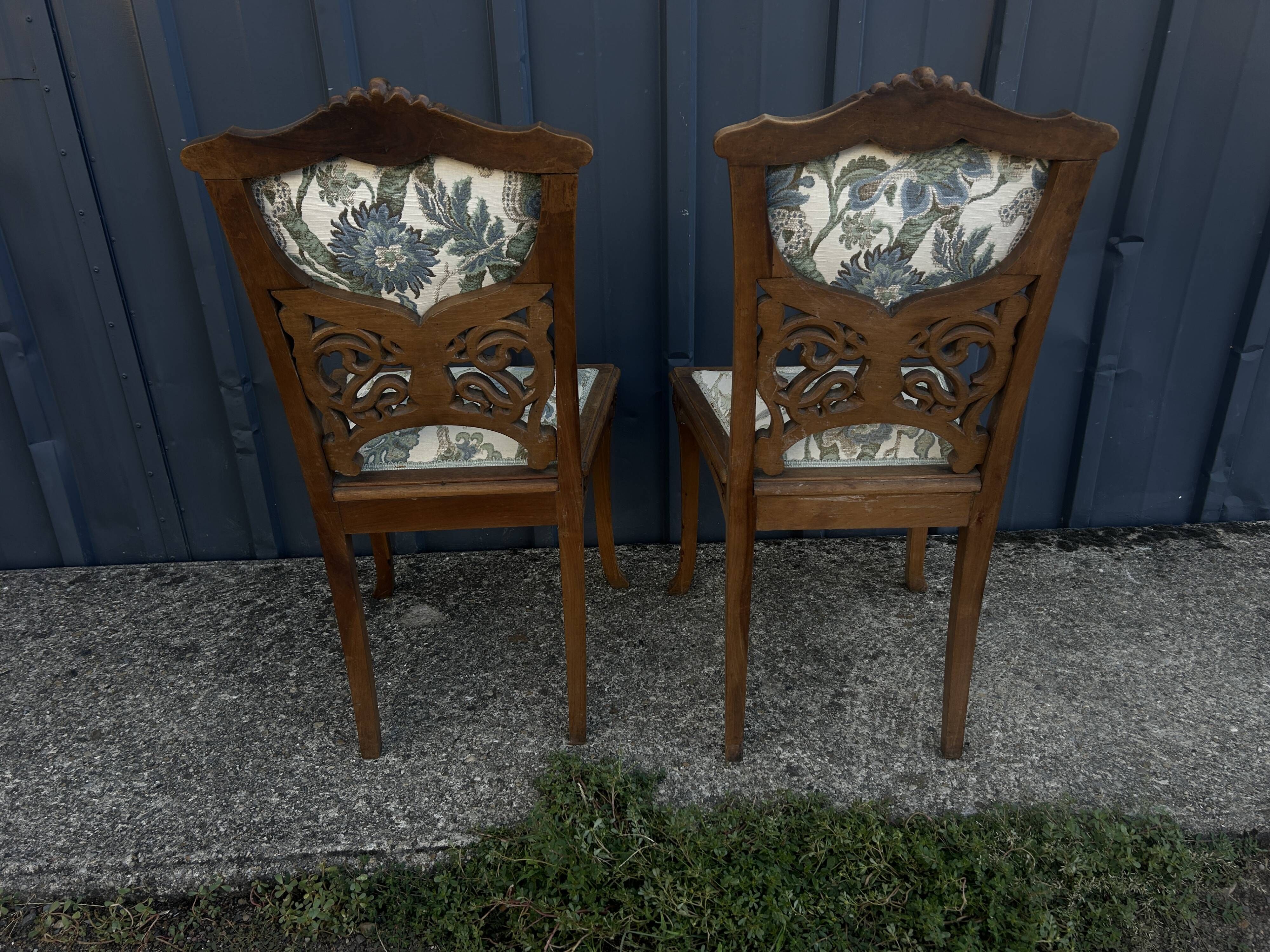 Paire de fauteuils et paire de chaises Art Nouveau
