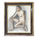 Dessin 1930 "Jeune homme de profil"
