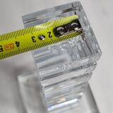 Crystal candle holder, Saint-Louis design Jean Sala