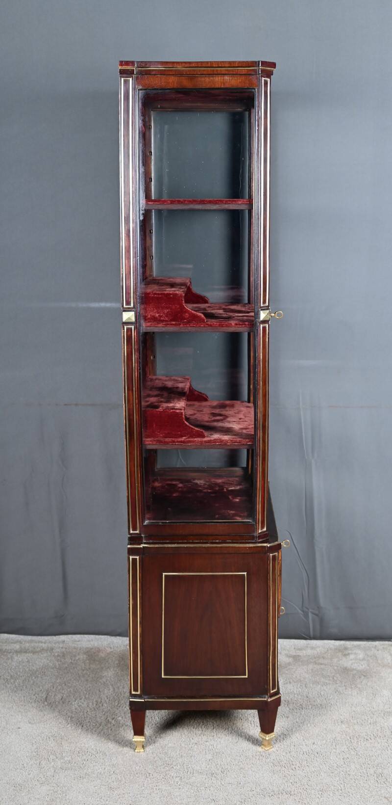 Small Display Cabinet in Mahogany, Louis XVI style – Late 19th Century