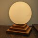 Paire de lampes géométrique/bois/vintage