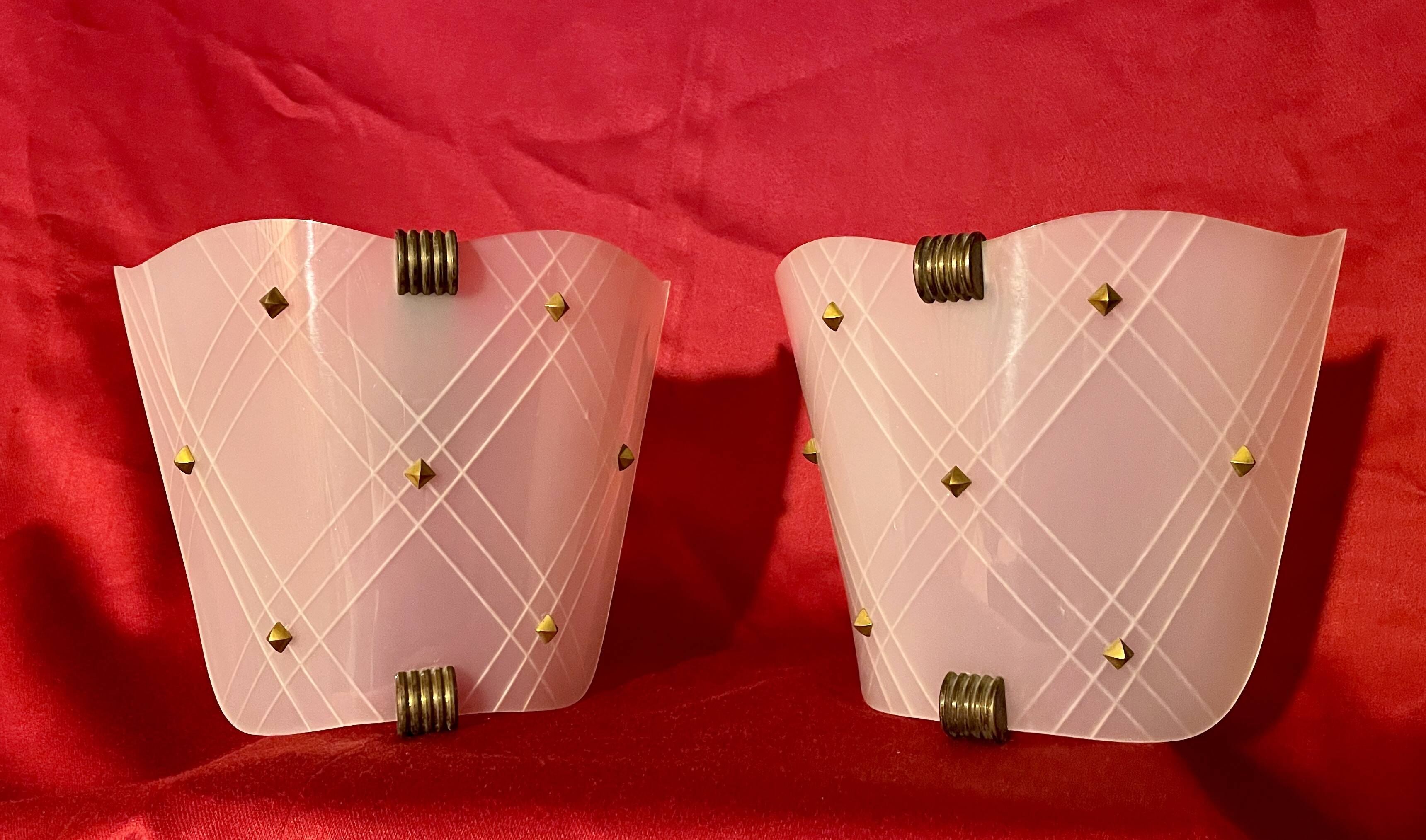 Lot de lampes et appliques, des années 50