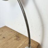 Grey Industrial Workshop Gooseneck Table Lamp, 1960s