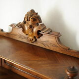 Louis XVI style music cabinet display case in 20th century walnut
