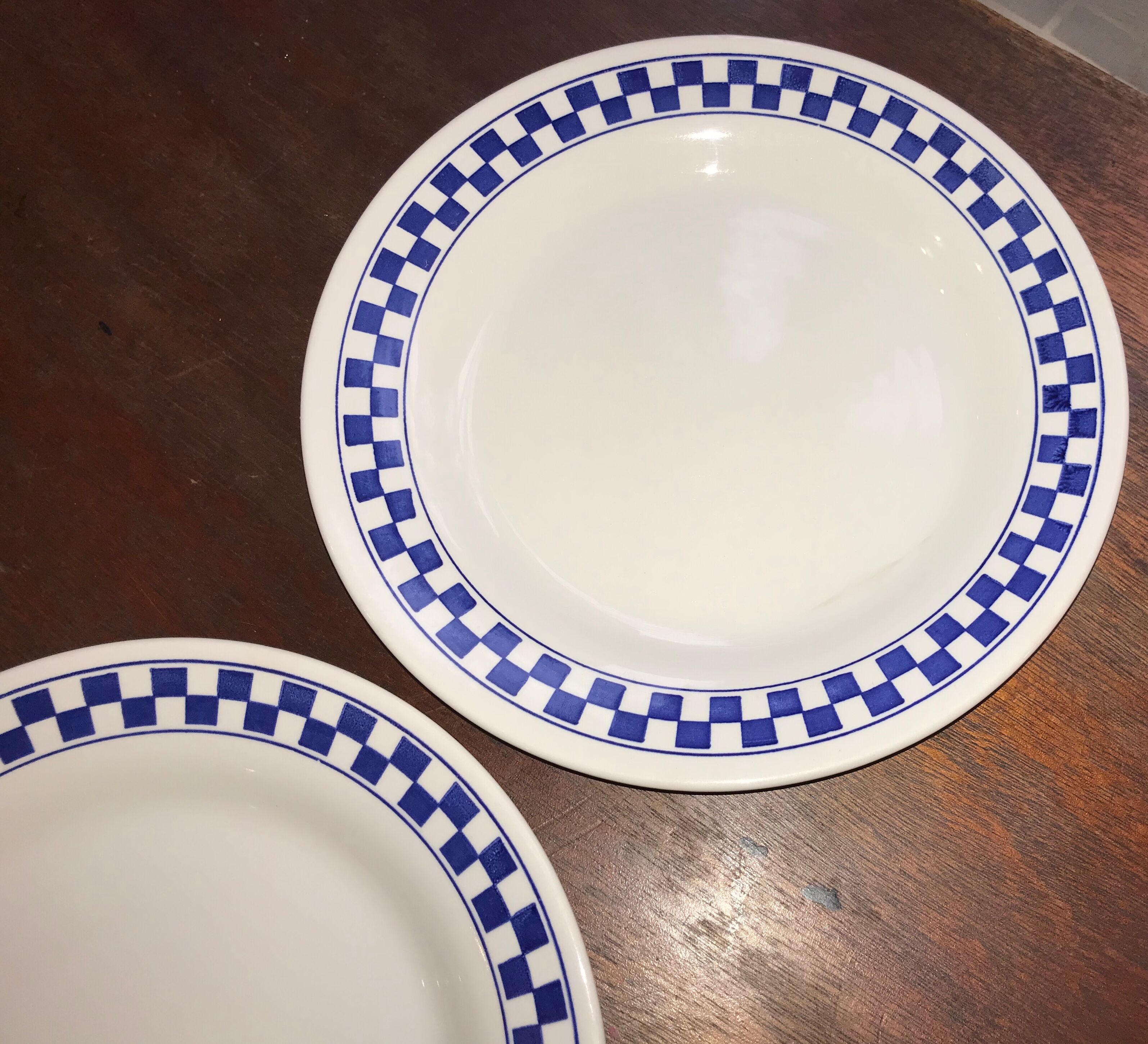 Pair of checkered plates