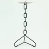 Outstanding large 21" candleholder brutalist design iron copper true vintage 1960s xxl candlestick