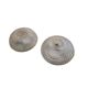 Large pair of round wall sconces ceiling lights in transparent glass.