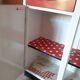 Buffet bas en formica rouge vintage kitsch