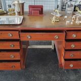 Small Desk with Drawers in Mahogany, 19th Century