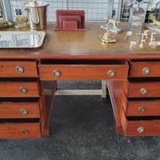 Small Desk with Drawers in Mahogany, 19th Century