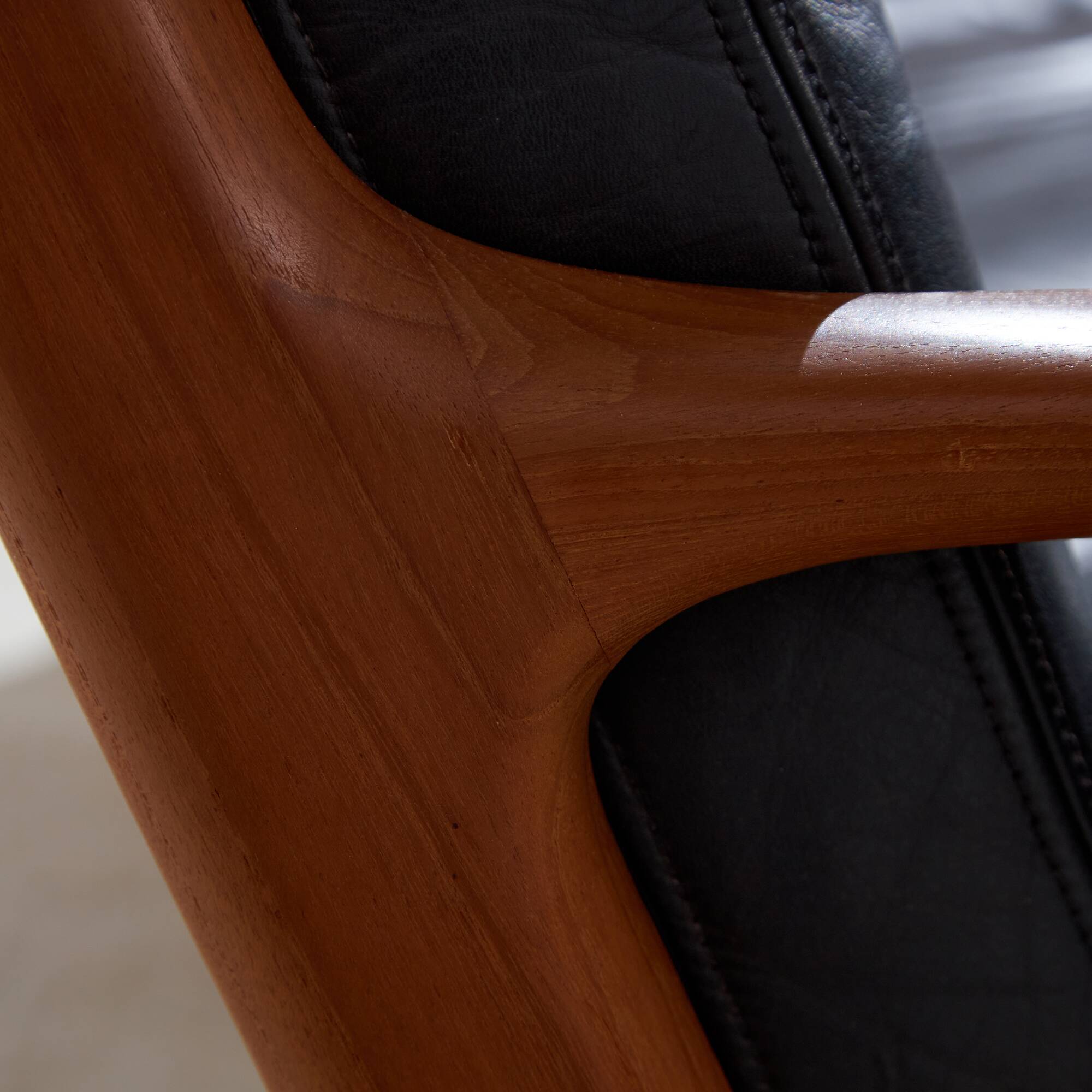 Senator Leather Sofa Set by Ole Wanscher for France & Søn, 1960s, Set of 3 (MK10221)