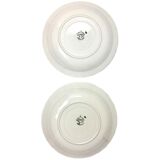 Plats service céramique vert frise