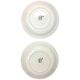 Plats service céramique vert frise