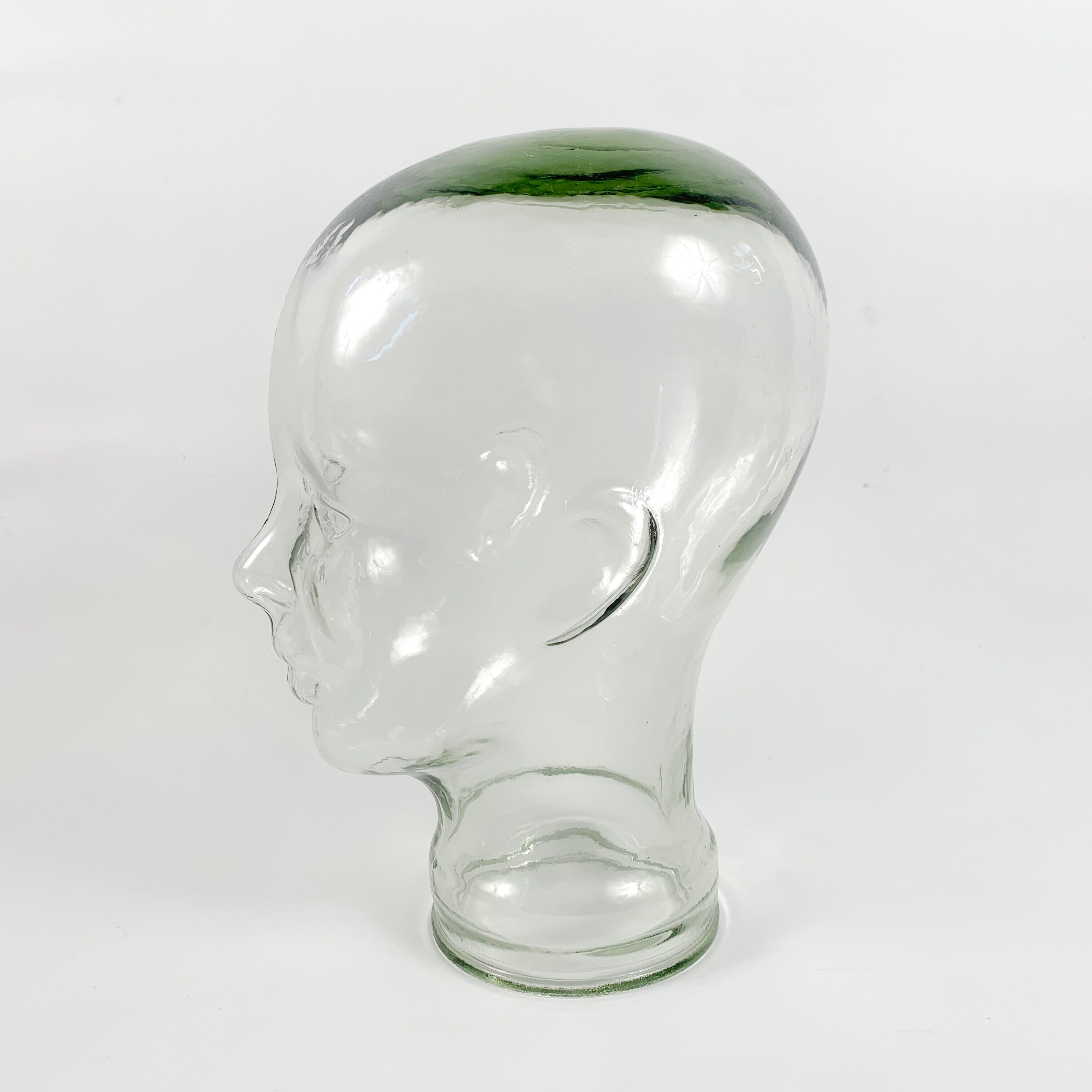 Head hat Marotte in thick glass
