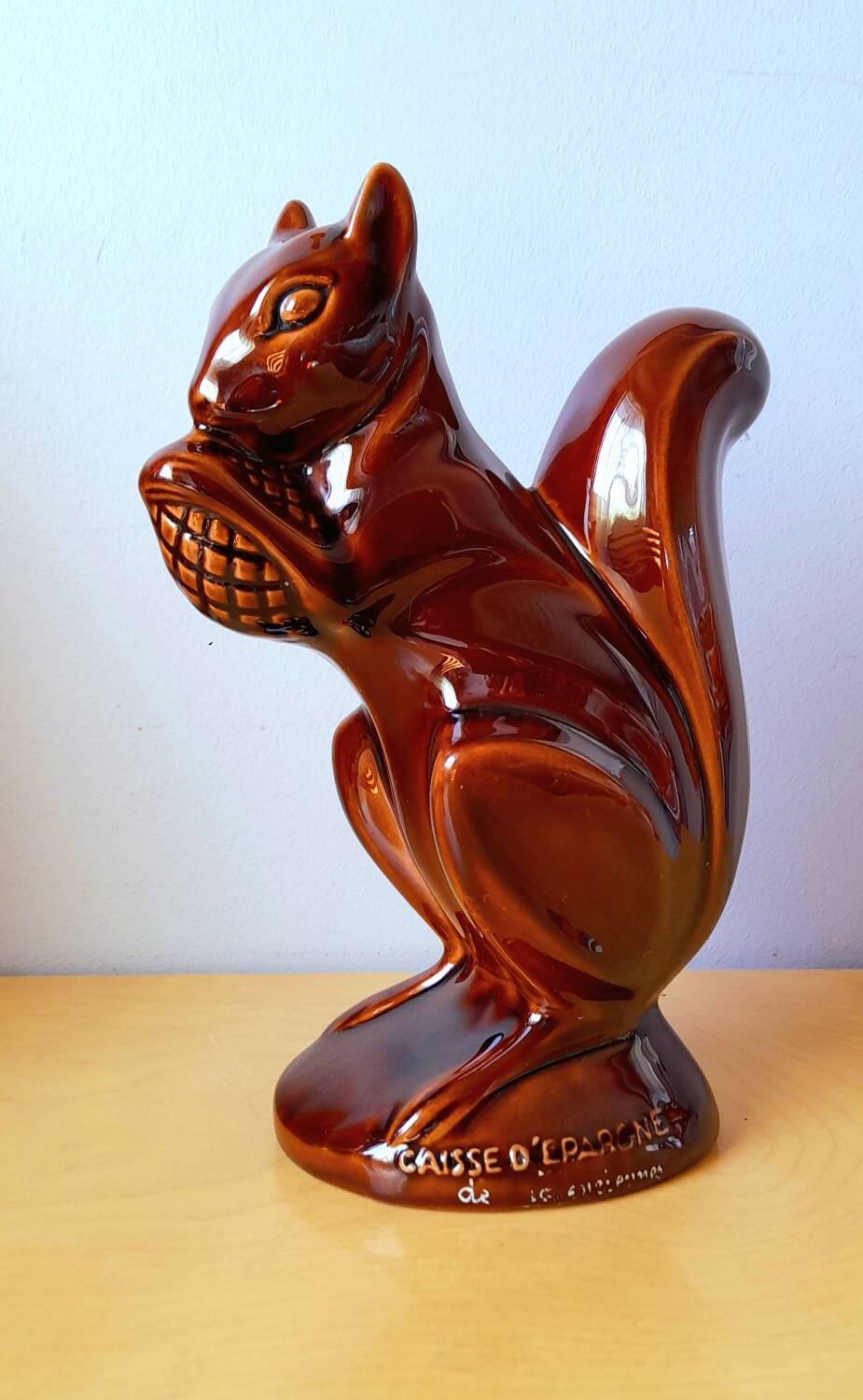 Advertising piggy bank squirrel savings bank
