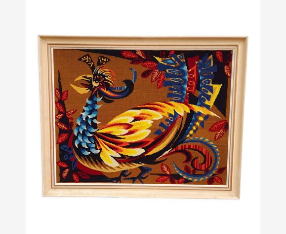 Tapisserie canevas oiseau