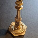 Solid bronze candlestick