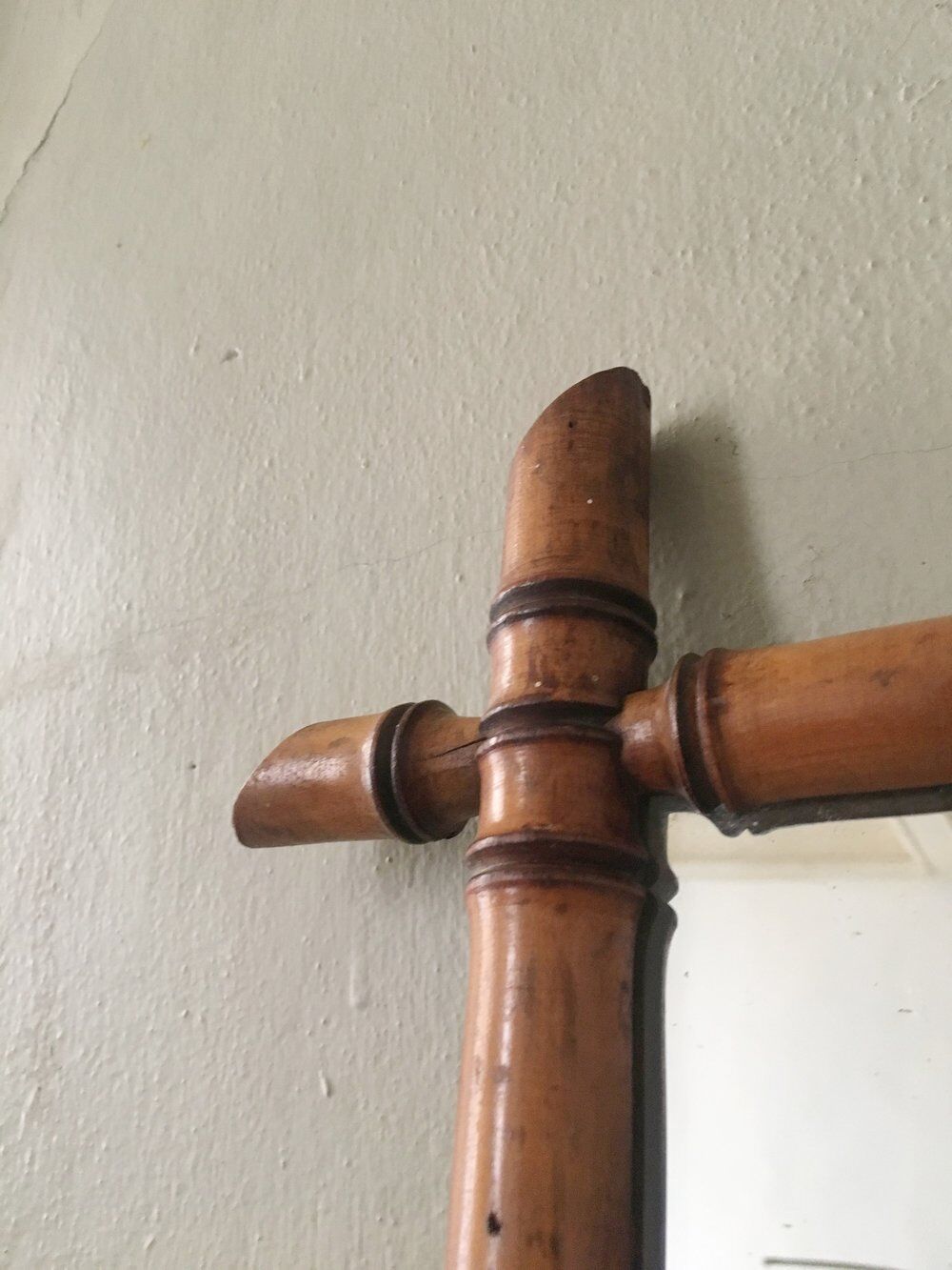 Bamboo frame mirror  60 years - 51x40cm