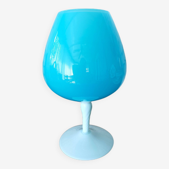 Blue opaline vase