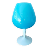 Vase opaline bleue