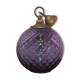 Art Deco ball suspension, blue glass