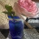 Hibiscus glass paste vase