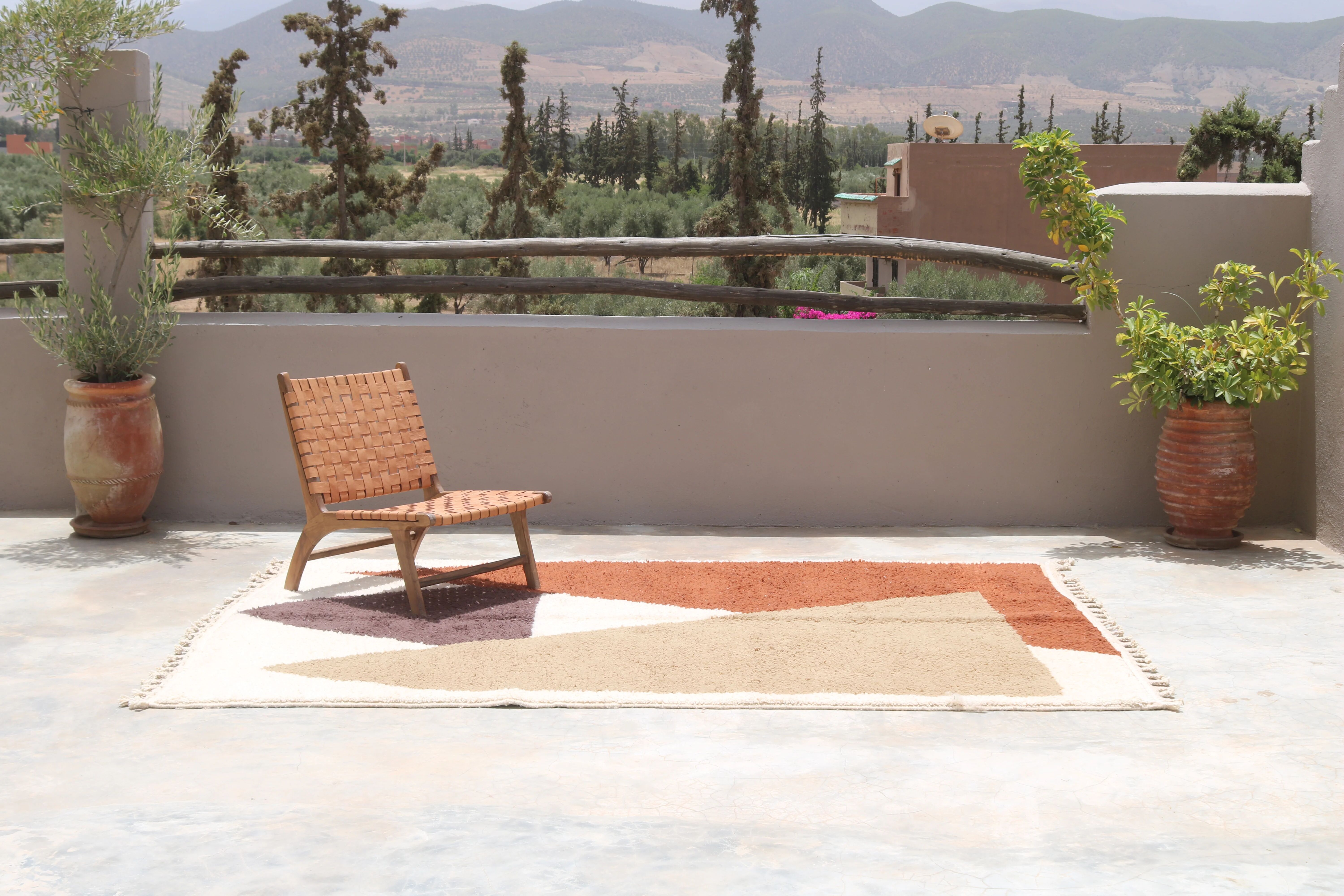 Large handmade colourful rug, 300 x 200 cm - G1083