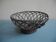 silver-plated metal basket vintage