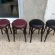 Suite de 4 tabourets de bistrot (assises neuves)