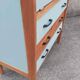 Secretary desk, drawers, vintage, refurbished, 60s