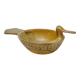 Scandinavian Duck Shaped Carved Wooden Bowl Folk Art