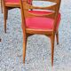 Set of 6 vintage Scandinavian style chairs from the 50s