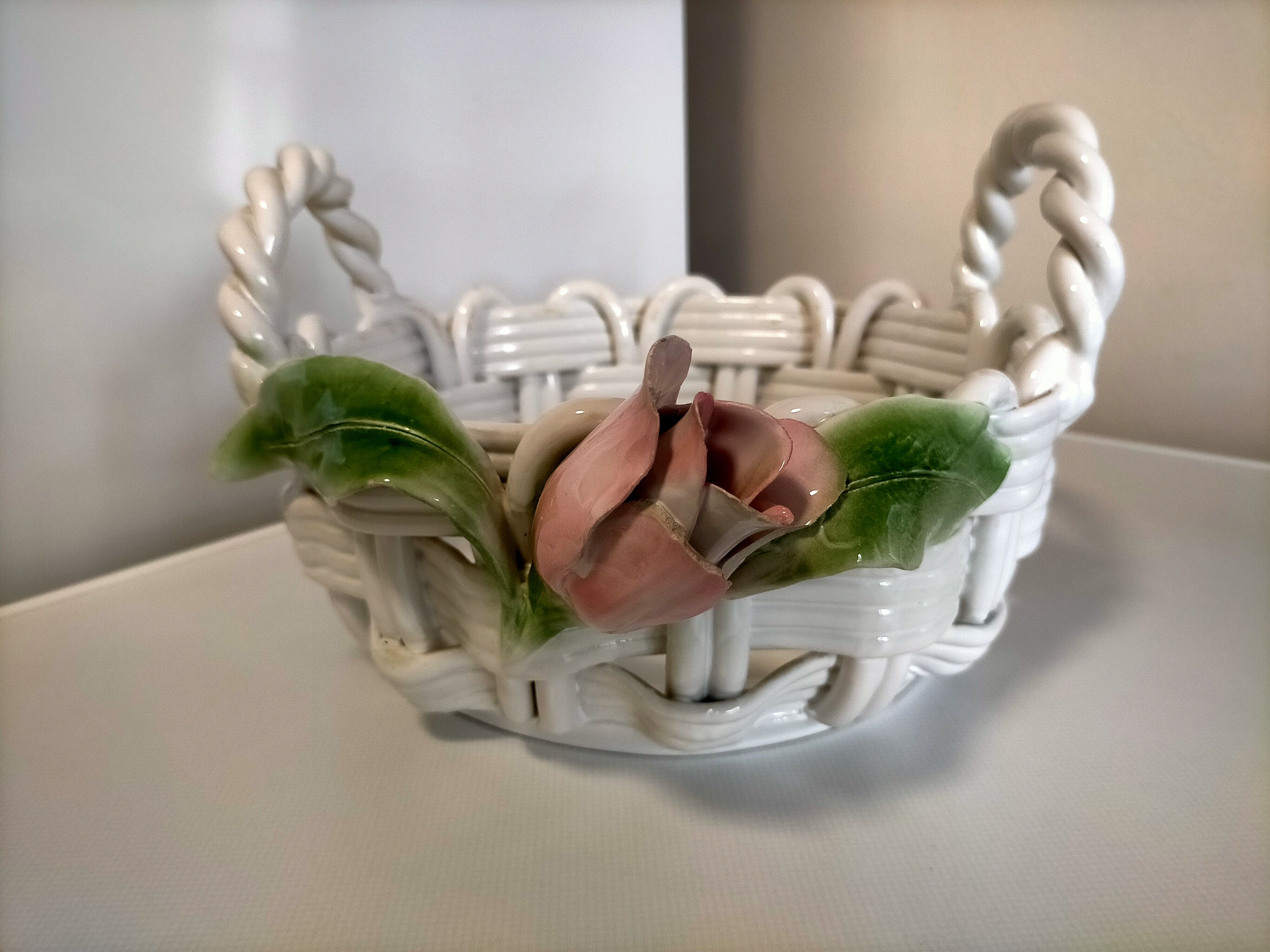 Braided ceramic dish