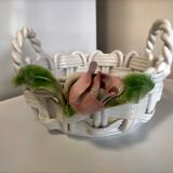 Braided ceramic dish