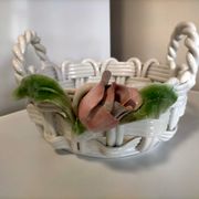 Plat en céramique tressée