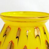 Vase Art déco opalin jaune
