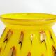 Yellow opaline Art Deco vase