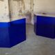 Deux consoles bleu klein vintage 1988