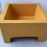 Emsa orange side table - space-age plastic 1960