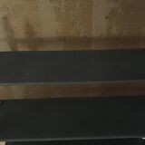 Weathered wooden shelf