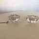Crystal salt shakers daum