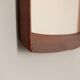 Vintage square mirror 60s in Teak Danish Design