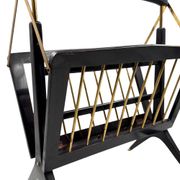 Mid-century Modern brass magazine rack, Ico e Luisa Parisi  Italy 1950