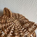 Small wicker basket sculpture