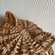 Petite sculpture panier osier