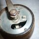 Pepper mill in vintage wooden barrel