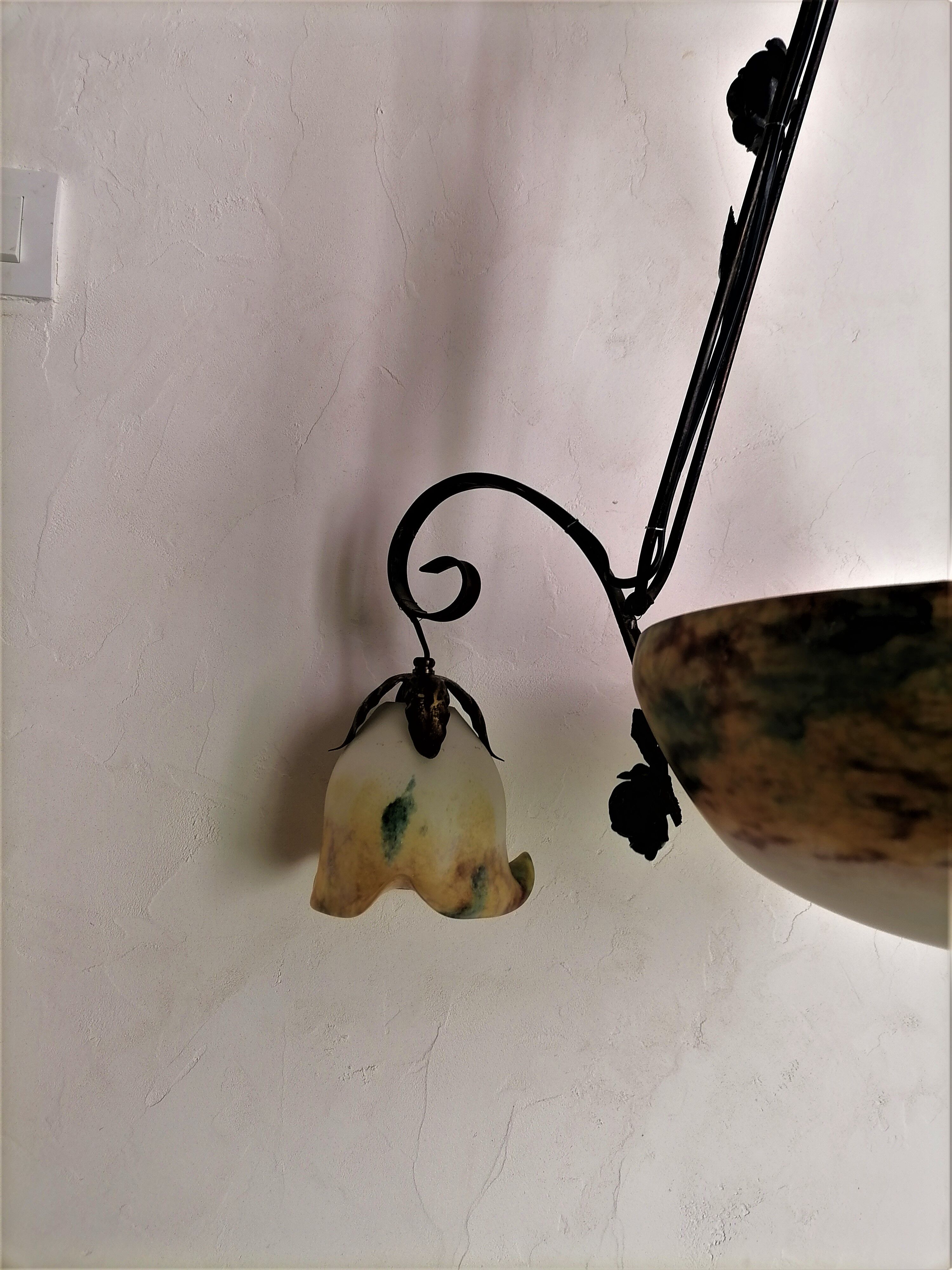 Chandelier, art deco