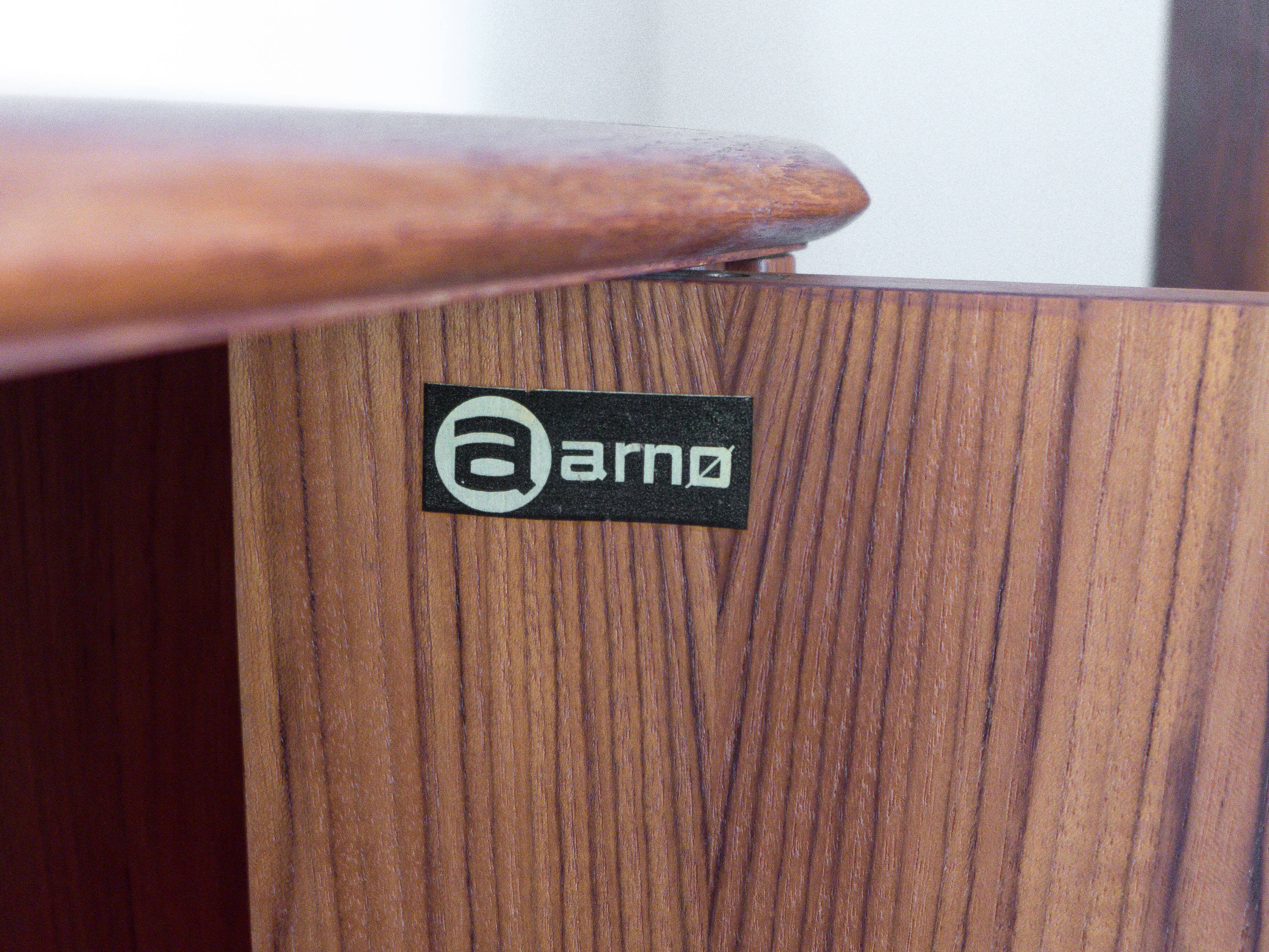 Arno wooden sideboard, Scandinavian teak wood sideboard, vintage storage unit
