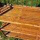 Rattan bookcase shelf